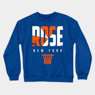 Rose New York Basketball Warmup Crewneck Sweatshirt